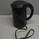 Secura Original Stainless Steel Double Wall Electric Water Kettle 1.8 Quart with Auto Shut-Off & Boil-Dry Protection, Black Onyx SWK-1701DA/HB-3227B