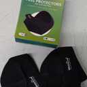 Plantar Fasciitis Gel Heel Protectors - Welnove Heel Cups for Women Men Heels Spur Pain Relief - Heel Inserts Pads for Achilles Tendonitis Dry Cracked Heel Support Cushion (W 4.5-9 / M 5-8) (Black)