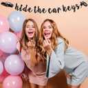 2 x Hide the Car Keys Banner, Funny Birthday Party Decorations for Boys Girls 16 15 Years Old, Sweet 16, Happy 16th Birthday Party Decorations Supplies, Gifts Ideas