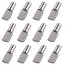 5mm Shelf Pegs Pins,60 Pieces Cabinet Furniture Spoon Shape Support Pegs for Shelves Nickel Plated