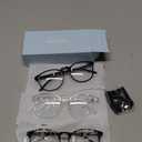 IBOANN Chic & Comfy Blue Light Glasses for Women - 3-Pack Round Frames, Screen-Ready Style with UV Protection Coating