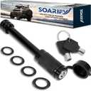 Trailer Hitch Lock - Fits 2" Receiver Tubes, Class III & IV Hitch Receivers, Anti-Theft Trailer Receiver Lock 5/8" Dia Locking Receiver Pin (3.5" Effective Length)