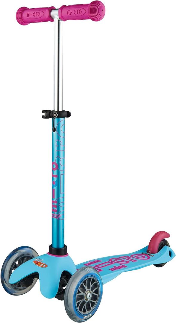 Micro Kickboard - Mini Deluxe - Three Wheeled, Lean-to-Steer Swiss-Designed Micro Scooter (Turquoise)