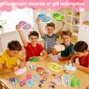 2 x Valentines Day Cards for Kids School - Valentines Gifts for Kids - 30 Valentine Cards with Shoe Charms Bulk40 - Funny Valentine Exchange Card for Boys Girls Toddler Class Classroom Gift Party Favors