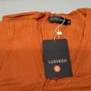 LUXVEER Women's V Neck Scalloped Sweaters Long Sleeve Ligheweight Shirts 2026 Fall Fashion Knitted Tops XL