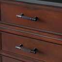 Goo-Ki 6 Pack Black Cabinet Pulls Drawer Pull, 3"(76mm) c-c Kitchen Hardware,Modern Zinc Alloy Bar Cabinet Drawer Handles for Cupboard Wardrobe Bathroom,2210MB-76