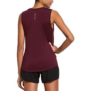 baleaf Workout Tank Tops for Women Sleeveless Running Athletic Loose Fit Yoga Tops Active Shirts Sports Gym Exercise S