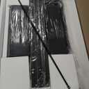 VOWNER 40 Gallon Aquarium Stand with Power Outlet, Metal Frame Fish Tank Stand with Cabinet Storage, Double Turtle Reptile Terrariums Tank Stand, 39.4" L*18.9" W Tabletop, 660LBS Capacity, Black