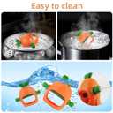 2 x Chuya Silicone Baby Teething Toys Teether for Babies 0-24 Months Carrot Hand Teethers Teething Relief Sore Gums Baby Toys for Infants