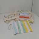 G4Free Beach Bag,Waterproof Beach Tote Pool Bags for Women,Compatible with Stanley Cup,Foldablefor Weekender Travel (35L, Rainbow Stripes)