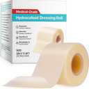 Hydrocolloid Roll Bandages 5CM x 3.6M Large Self-Adhesive Wound Dressing - Hydrocolloid Bandages for Blisters, Pressure Sores - Waterproof First Aid Tape, Cut to Size, 1 Roll