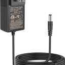 EGK 24V Charger for Ride On Toys Car with 6.6Ft Cable, Supply Power Adapter for Wrangler SUV Kid Trax Dynacraft Toy Car JeepATV Quad Disney Electric Ride-On (Black - 24V DC)