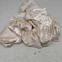 CozyLux Satin Sheets Full Size Sheets - 4 Piece Silky Full Size Bed Sheets, Luxury Beige Full Bed Set with Smooth and Soft Microfiber, Includes 1 Fitted Sheet, 1 Flat Sheet and 2 Pillowcases