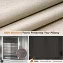 No Drill Blackout Roman Shades for Indoor Windows, Cordless Roman Blinds, Linen No Tools Window Shades, Easy to Install Window Blinds for Home Bedroom, Blackout-Oatmeal Grey,35" W x 72" H