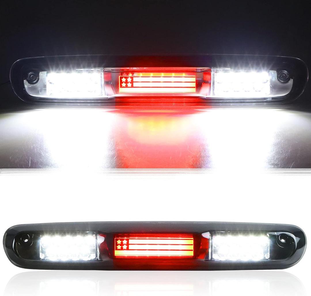 Tresound LED Third 3rd Brake Light for 2007-2013 Chevy Silverado GMC Sierra 1500 2500 3500 HD Classic, Rear Cargo Lamp High Mount Stop light