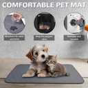Portable Dog Cat Playpen with Waterproof Pad,Collapsible Pet Puppy Kitten Crate,Foldable Small Animals Kennel Cage for Indoor Outdoor Travel Camping,Water-Resistant Breathable Shade Cover (Grey M)