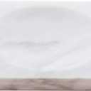 White Soap Dish Tray Marble Soap Holder Trinket Plate for Bathroom Sink Kitchen Countertop Bedroom Vanity Bathroom Accessory Rectangular