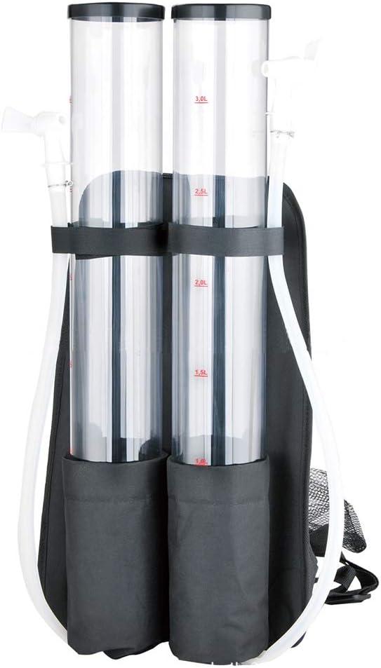 Psler Dual Barrel Portable Backpack Dispenser Beverage Drink Beer Alcohol Dispenser for Party Outdoor, 1 Count