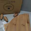 Farmhouse Corner Shelf Stand [with Removable Feet] - Bathroom Countertop Organizer, Decorative Tray Riser, Beaded Wooden Tray, Corner Tray Plant Stand, Coffee Bar Organizer for Kitchen Countertop