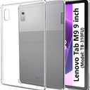 easyBee Case Compatible with Lenovo Tab M9 9 inch, Ultra Thin Silicone Shockproof Back Shell HD Transparent TPU Protective Cover - Clear Transparent