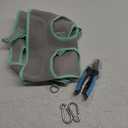 Dog Grooming Hammock Harness, Small Dog Groming Sling, Gray Dog Hanging Harness for Nail Trimming,Dog Nail Clipping Hanger Restraint Holder (S (30 LB Max) Silver Grey 6-13in)