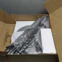 HzTinT Coat Rack with Natural Marble Base, Metal Freestanding Coat Rack with 8 Hooks, 3 Adjustable Size Sturdy Coat Tree for Bags, Coats, and Hats for Entryway, Hallway, Bedroom, Office, Black