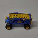 Monster Trucks Hauler Rhino with 3 Mini Trucks & Super Ramp Launch, Gift for Kids Ages 3+ Years (Blue)