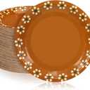 Yungyan Platos De Barro Mexicanos Paper Plates Cielito Lindo Party Decoration Mexican Dinnerware Terracotta Flower Clay Pottery Plates Party Supplies Birthday Wedding Decoration(7 Inch,100 Pcs)