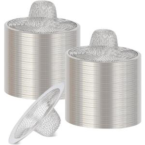 60 Pcs 2.75 Mesh Sink Strainers, Stainless Steel Drain Strainer, Mesh Shower Drain Hair Catchers for Bathroom Kitchen Lavatory Balcony Laundry Mop Pool RV Sink