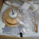 LEDIARY 19.7 Inch Low Profile Ceiling Fans with Lights and Remote, 6 Speeds, 3 CCT, Reversible, Dimmable Flush Mount Fan Light, Modern Ceiling Fan with Light for Bedroom, Gold