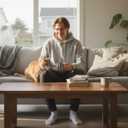 Zylioo Men Tall Sweatshirt Crewneck Pullover Long Fit Soft Casual Sweatshirt Top for Tall Men Daily Wear (Gray, XL)