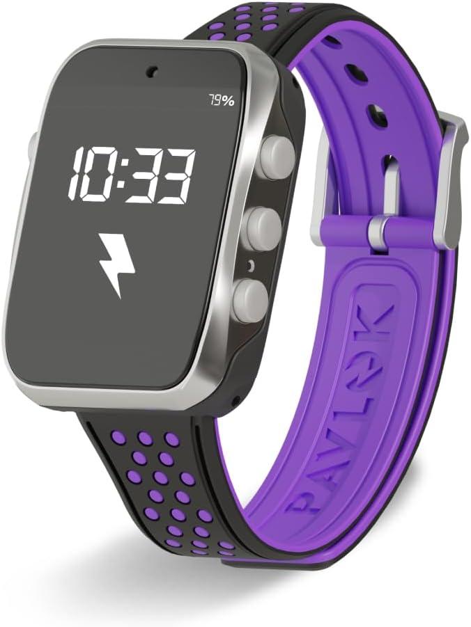 Pavlok Shock Clock MAX | Smart Alarm Watch with Electric Zap, Sleep & Heart Rate Tracking, Backlit Screen, and Comfortable Silicone Band