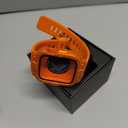 Goton 3 in 1 Waterproof Case with Band for Apple Watch with Built-in Tempered Glass Screen Protector 44mm, 360 Shockproof Bumper Face Cover with Band for Apple Watch SE 3/SE 2/SE, Series 6/5/4, 44mm (Orange)