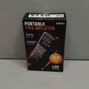 Tire Inflator Portable Air Compressor: 150PSI Rechargeable Air Pump with Digital Pressure Gauge, LED Light and Auto Shut-Off - Fast Inflation for Car, Motorcycle, Bike, and Ball - Black