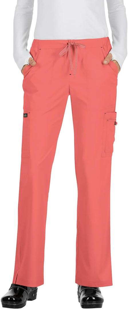 KOI Women's Holly Scrub Pants (Pink, XXXL)