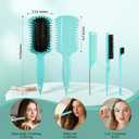 Curl Defining Brush, Curly Hair Brush Products for Effortlessly Detangling Shaping and Styling Women's Men's Curls on All Wet or Dry Hair Types, Reduces Frizz (Green 1PC)