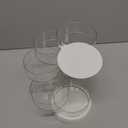 PartyKindom Rotating Cosmetics Organizer Box with Rotation Large Capacity Makeup Storage Container for Cushion Pads Beauty Eggs and Accessories Pet Material Space-saving Design for Vanity and