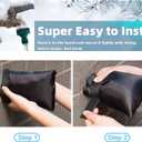 Outdoor Faucet Covers for Winter, Actgan 8.3"H x 6"W Thickened Outside Garden Faucet Socks for Freeze Protection, Reusable Insulated Faucet Covers, 2 Pack, Black