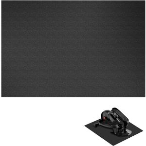 Elliptical Machine Non-Slip Mat, Apply to Under Desk Elliptical Peddler While Sitting, Perfect for Electric Seated Foot Pedal Exerciser, Enhanced Stability & Floor Protection (Black)
