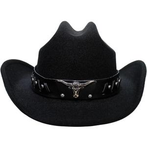 Cowboy Hat for Women & Men (Large, Na/Black)