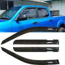 4pcs Original Shatterproof Rainproof Side Window Wind Deflectors for Toyota Tundra 04-06,Tape-on Rain Guards,Nice Looking Window Visors for Cars,Vent Deflector for 2004-2006 Tundra 94710