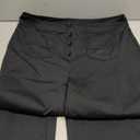 keriffe Women's Straight Leg Pants High Waisted Button Stretchy Business Work Dress Casual Trousers Multiple Pockets (X-Large, Black)