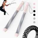 Ropeless Battle Ropes for Home Gym-Portable Cordless Training Rope Fitness Equipment for Men & Women,Weighted Workout Ropes for HIIT,Versatile Exercise Equipment for Home and Travel(Pink)