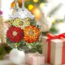 Christmas Ornaments: Stained Glass-Style November Birth Flower Ornament  Christmas Tree Decorations, Holiday Party Gifts, Mother's Day & Birthday Gifts for Women, Mom & Grandma | Birth Flower Gift (June)