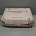 Chunky Knit Throw Blanket, 50''*60'' Knitted Throw Chenille Yarn for Bed Couch, Handmade Cream Crochet Big Thick Blanket, Machine Washable Cute Comfy Blanket for Home Decor