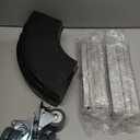 W B D WEIBIDA Trash Can Dolly Wheels Round Cart Heavy Duty, Adjustable 15-19 Inch Drum Dollies Multi Functional Plastic Barrel Roller Holds up to 440lbs, 2 Pack