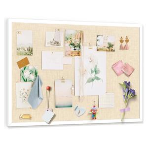 Miratino Large Bulletin Board, 36 /inchesx 24/inches White Cork Boards for Walls with Frame, Pin Display Board Vision Board for Home School Office Decor