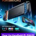 JSAUX Split Protective Case for Nintendo Switch 2, Dockable Design, Non Slip Ergonomic Grip, Includes Adjustable Stand, Drop Protection for Daily Use - PC0123A