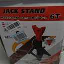6 Ton (13,200 LBs) Jack Stands with Double Pin Locking,Rubber Cover and Large Foot Base,15"-23" Adjustable Height,Heavy Duty Car Jack Stands,Lifting Bus,RV,SUV,MPV,Pickup Truck,ATV/UTV,1 Pair