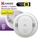 Kidde Smoke & Carbon Monoxide Detector, AA Battery Powered, Voice Alerts, LED Warning Light Indicators (1 Count ( Pack of 1))